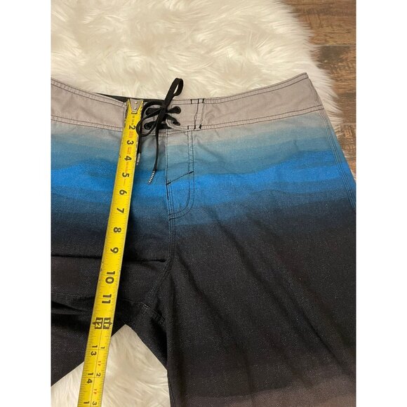 O'Neill Mens Unlined Surf Board Shorts Size 32 Blue Gray Color Block - Picture 6 of 8